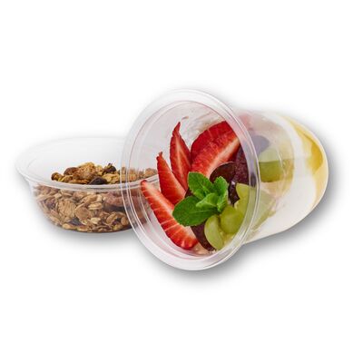 pečená granola se selským jogurtem a ovocem